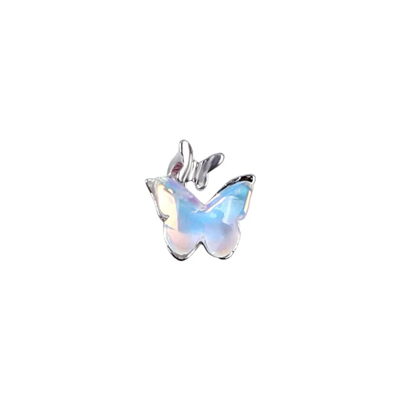 10PCS Luxury Alloy Butterfly Nail Art Rhinestones Charms Supplies Jewelry Parts Accessories For Nails Art Decoration Materials