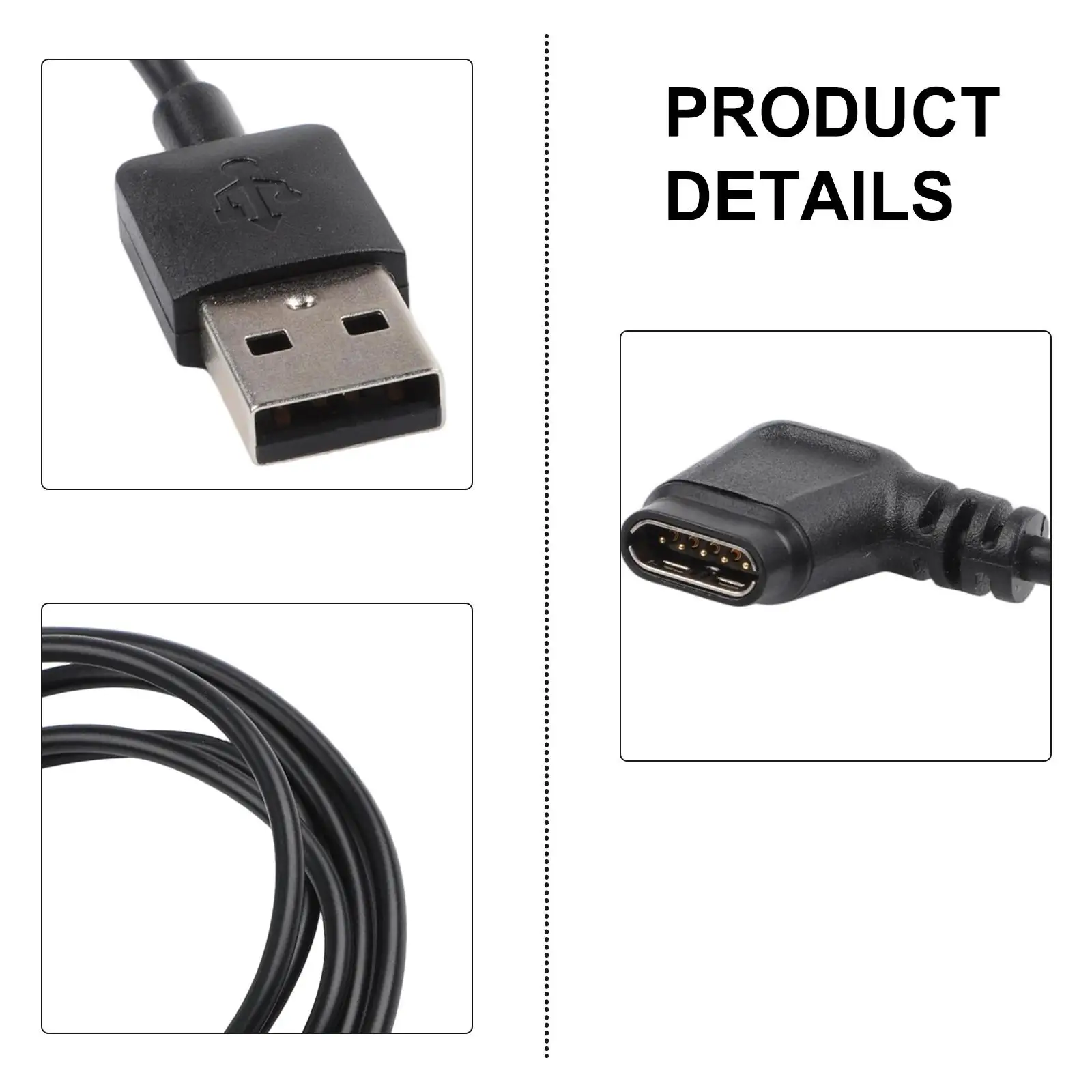 Magnetic Charging Cable Suitable for Amazfit Falcon A2029/A2028 with 1000mA Output and Overcharge Protection Features