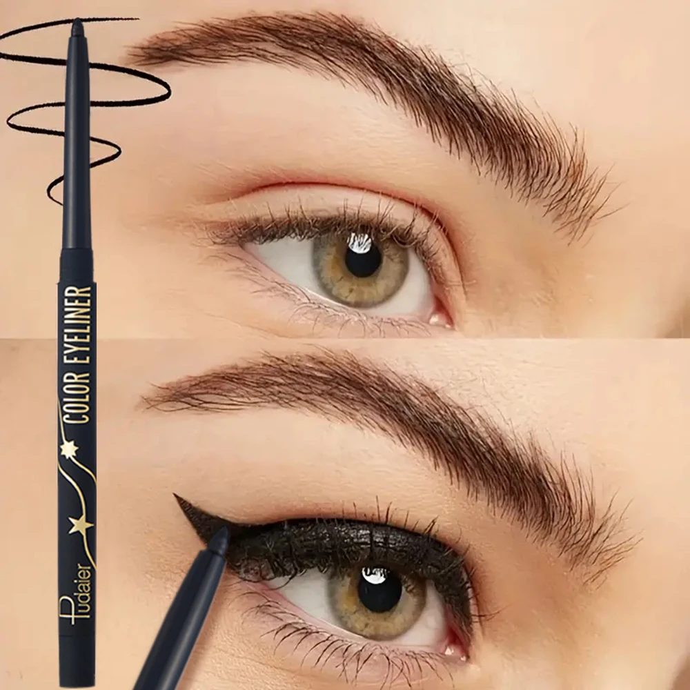 Matita eyeliner a lunga durata con tono intenso - Correttore impermeabile resistente al sudore, a prova di sbavature e penna gel per labbra per difetto