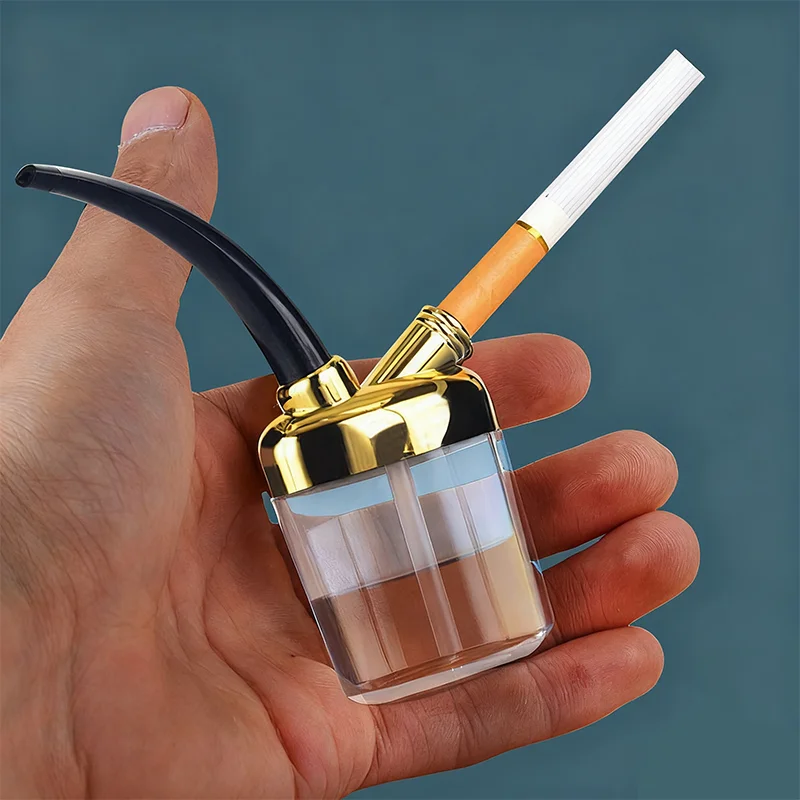 Portable Mini Handheld Cigarette Tube Filter Water Pipe Health Filter Water Pipe Men'S Cigarette Smoking Accessories Men'S Gifts