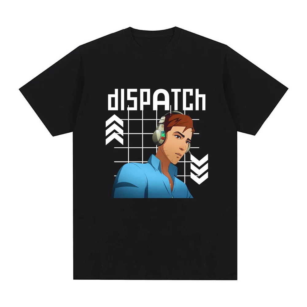

Dispatch T-Shirt 2026 NEW 100%cotton Comfortable Manga Game Pattern Printing TEE Casual High Quality Round Neck Soft Tees