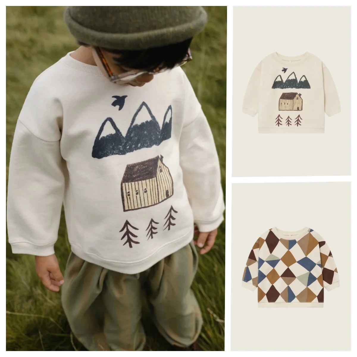 

Толстовки с рисунком граффити, топы с длинными рукавами, весенне-осенняя одежда, детская простая модная одежда, свободная повседневная спортивная толстовка с капюшоном, одежда для малышей