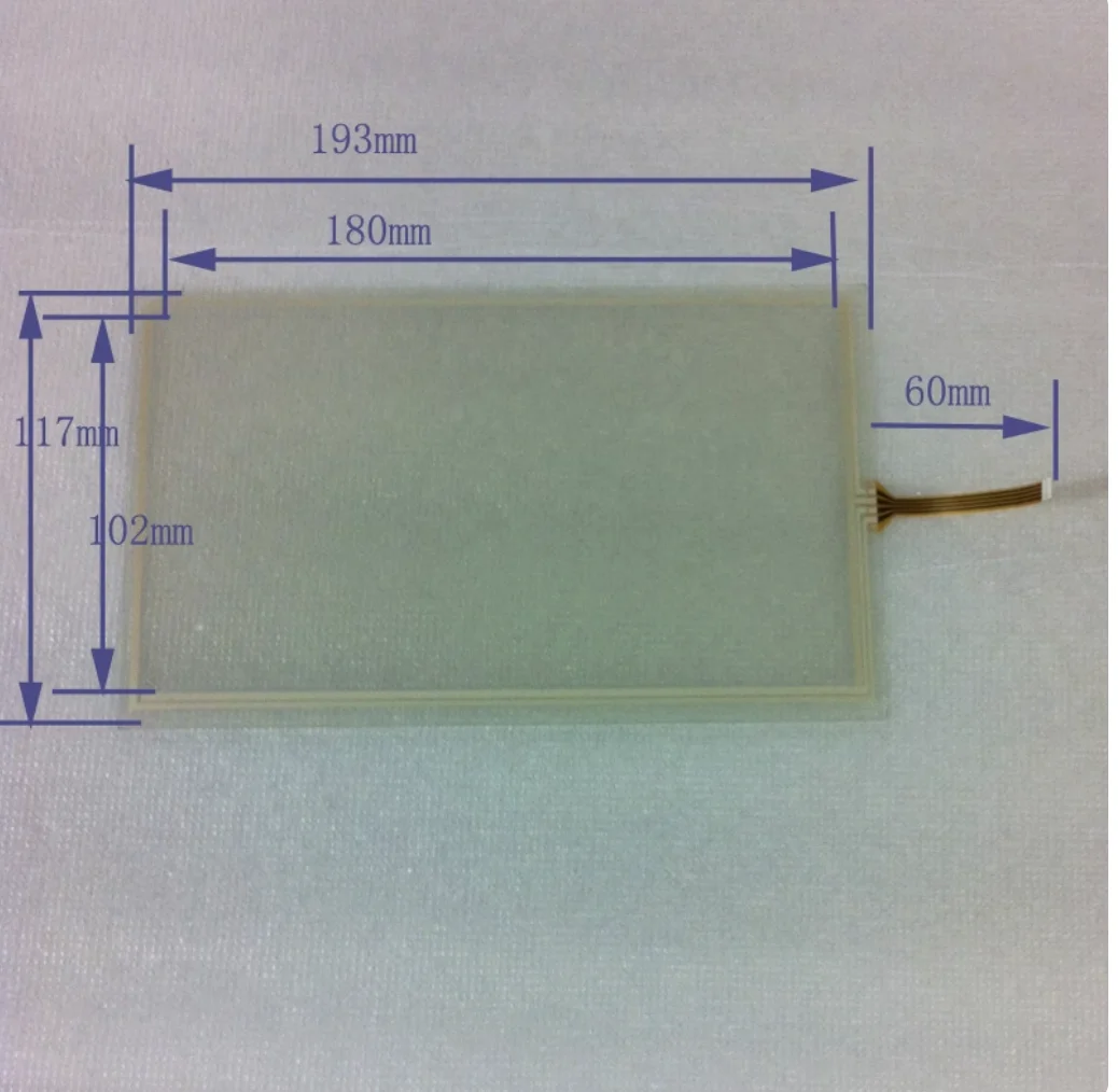 

8-дюймовый четырехпроводной резисторный сенсорный внешний экран 193*1177, автомобильный DVD-навигатор, сенсорный внешний экран Feige