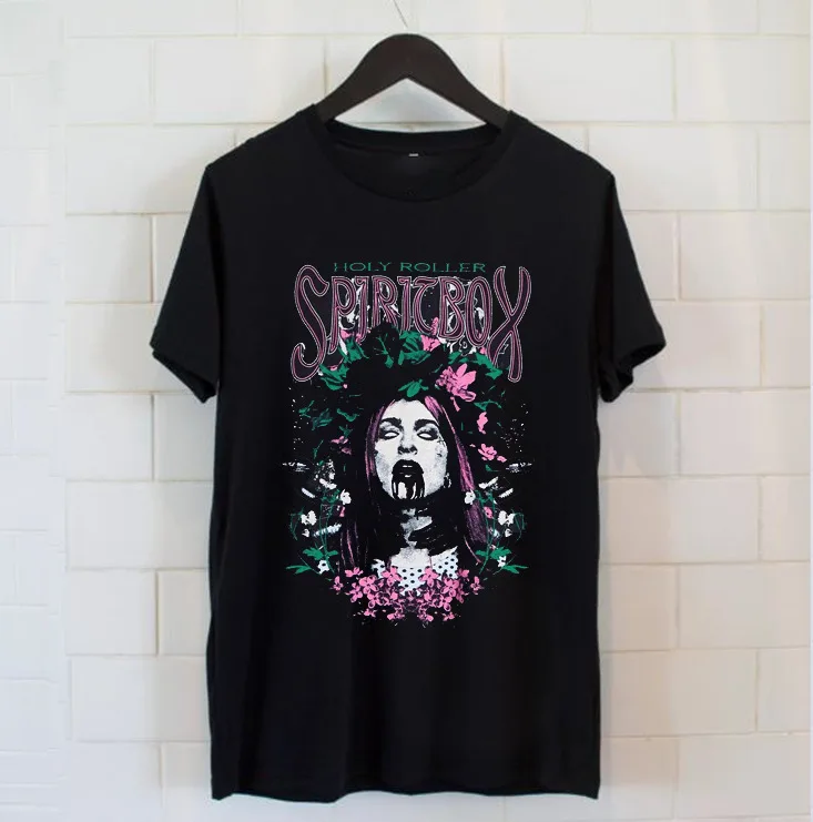 Spiritbox Holy Roller Album T-shirt unisexe, T-shirt noir, Toutes tailles, S à 5XL, 1L292