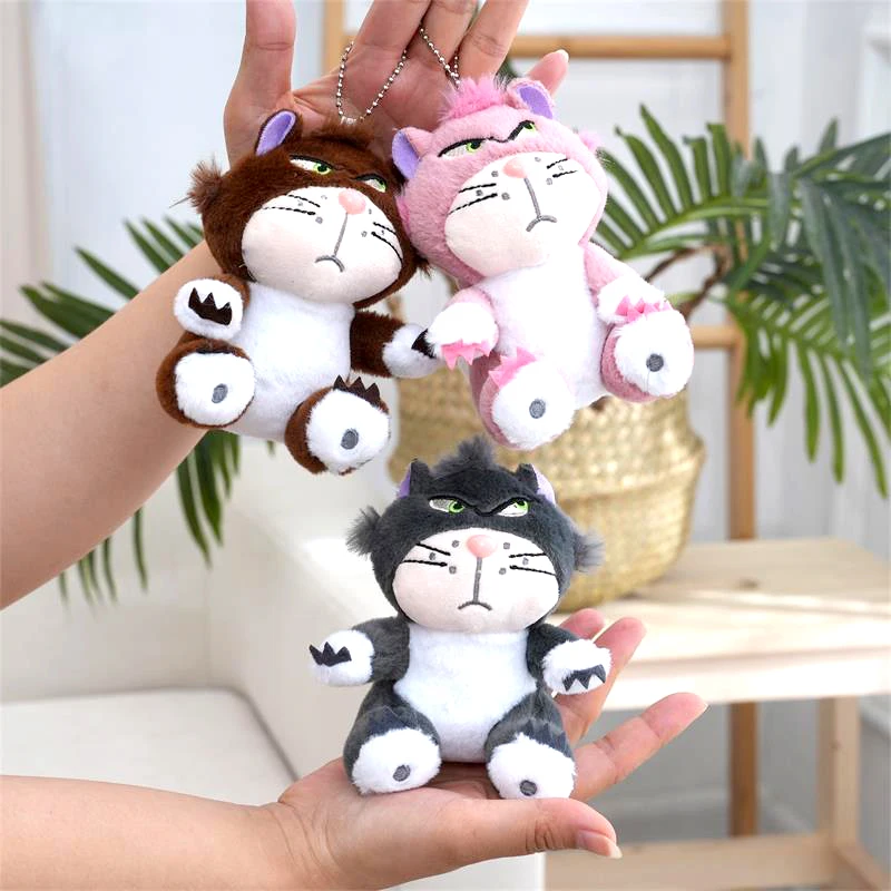 Disney Lucifer the Cat Plush Toy Cartoon Doll Keychain Bag Pendant Funny Toy Doll Children's Birthday Christmas Gift