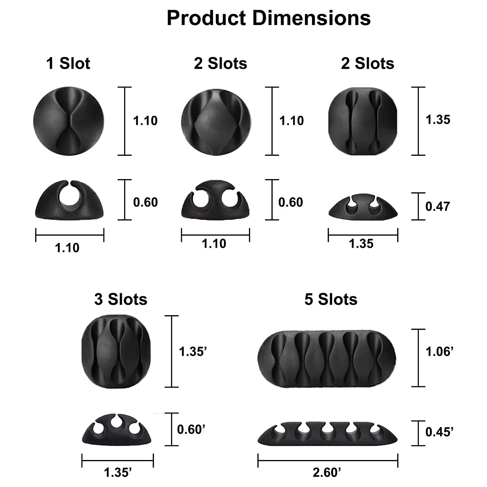 Professionelle 10-teilige Kabelklemmen, Mehrzweck-Kabelhalter, selbstklebender Kabelmanagement-Kabelhalter, Kopfhörerkabel-Organizer