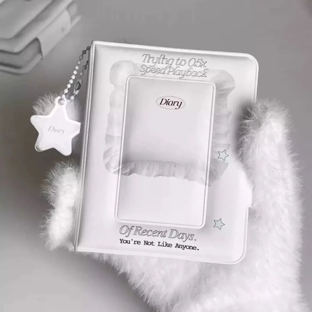 Lindo álbum Kpop de 3 pulgadas, 32 bolsillos, soporte para sesión fotográfica de dibujos animados, regalo, Mini folleto de tarjetas pequeñas