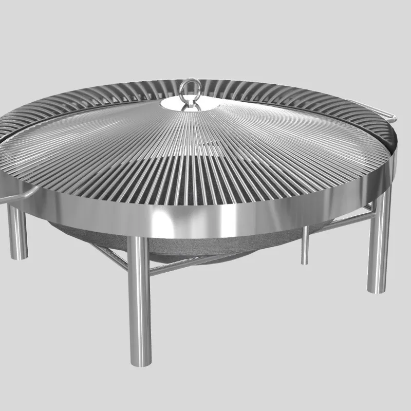 Stainless Steel Smokeless Grill Cookout Household Charcoal Grill Brazier Outdoor Camping Portable Thickened New Grill