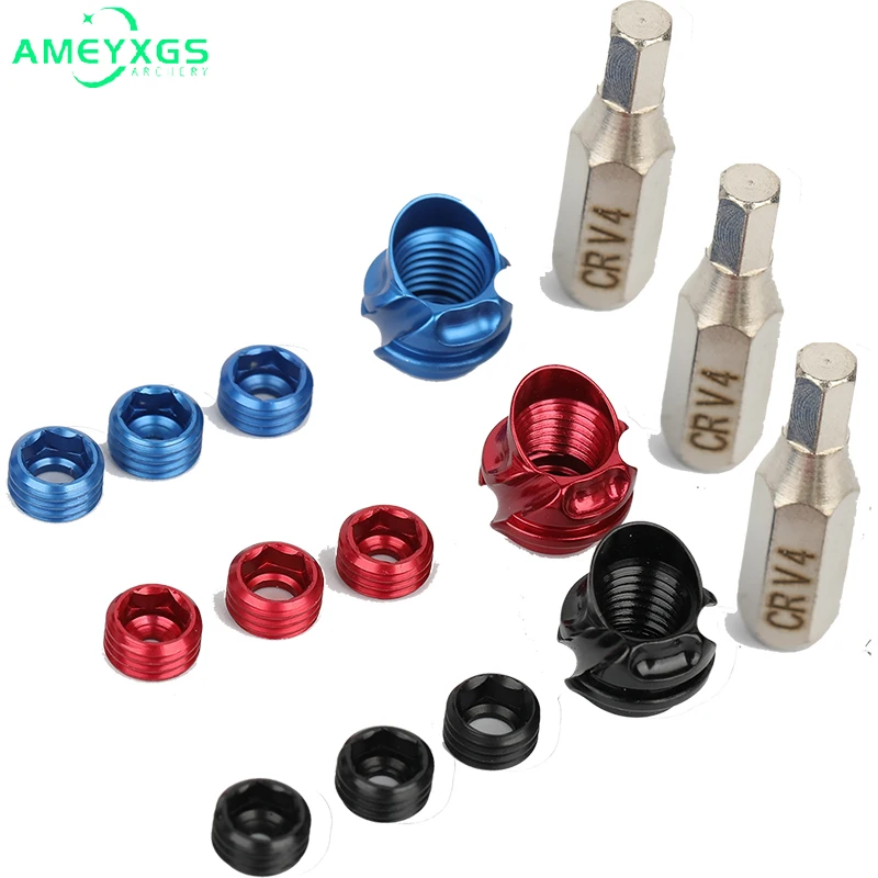 

37/45 Degree Compound Bow Peep Sight Kit 1/16" 3/32" 1/8" Aluminum Aperture 4/6/8X lens Archery Outdoor Bow Hunting Accessories