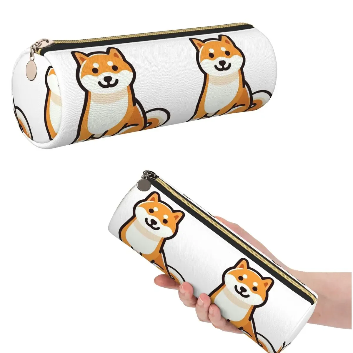 Shiba Inu_ A Comprehensive Guide Pencil Case for Boy Girl School Cylinder Pen Box Pencil Bag Pencil Pouch