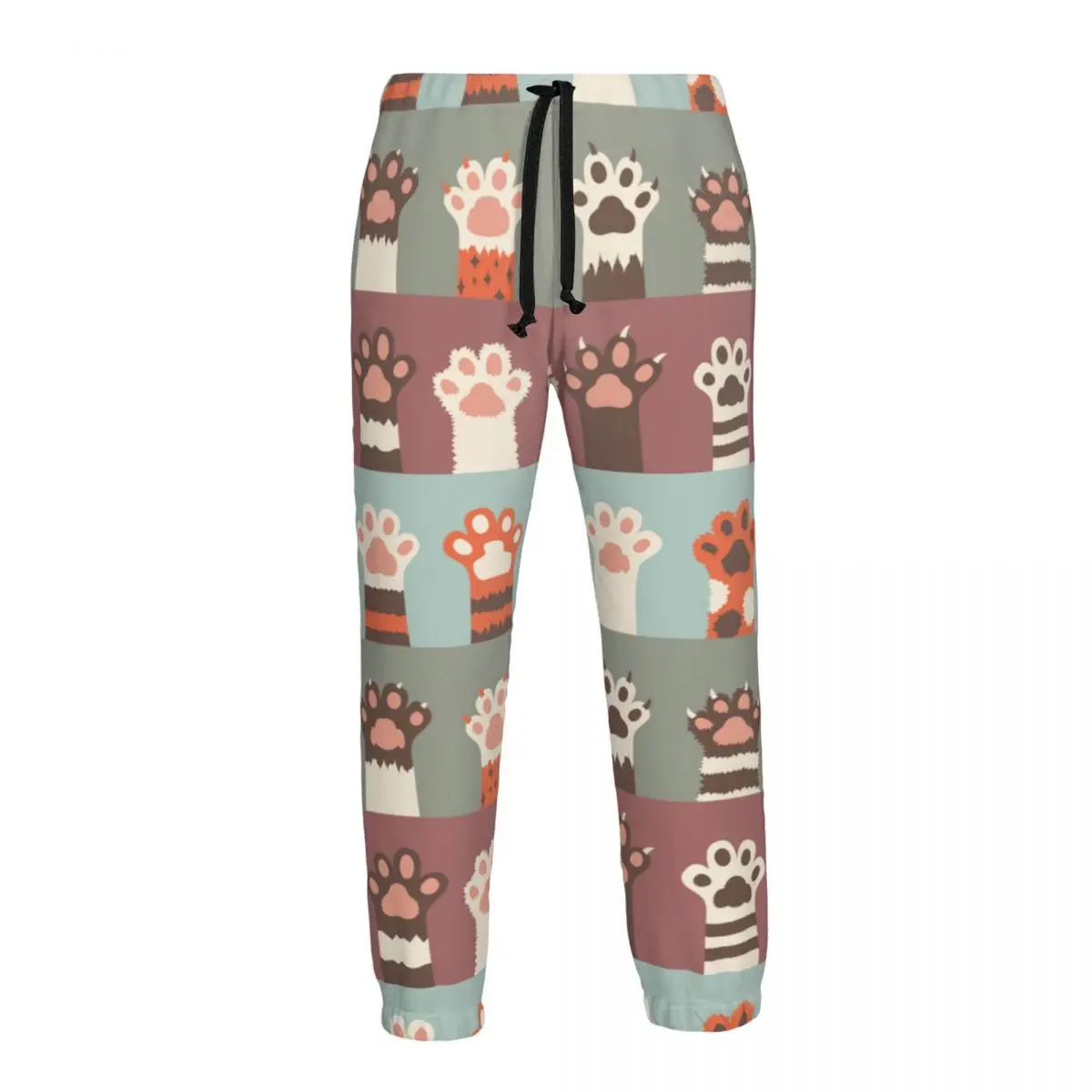 

Men Joggers Pants Cartoon Animal Cat Paws Coins Man Sweatpants Streetwear Casual Mens Pants