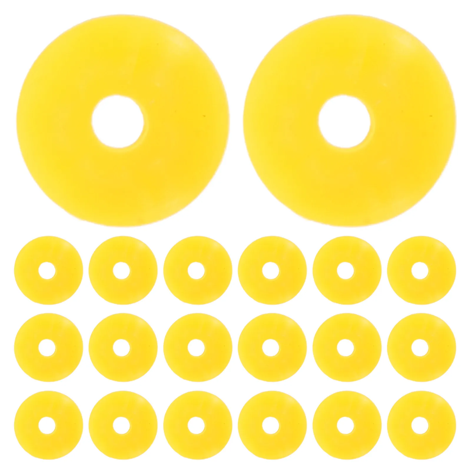 100Pcs Nail Drill Dust Protector Caps Yellow Plastic Stopper Accessories for Electric Nail Drill Dust Collector Manicure Salon