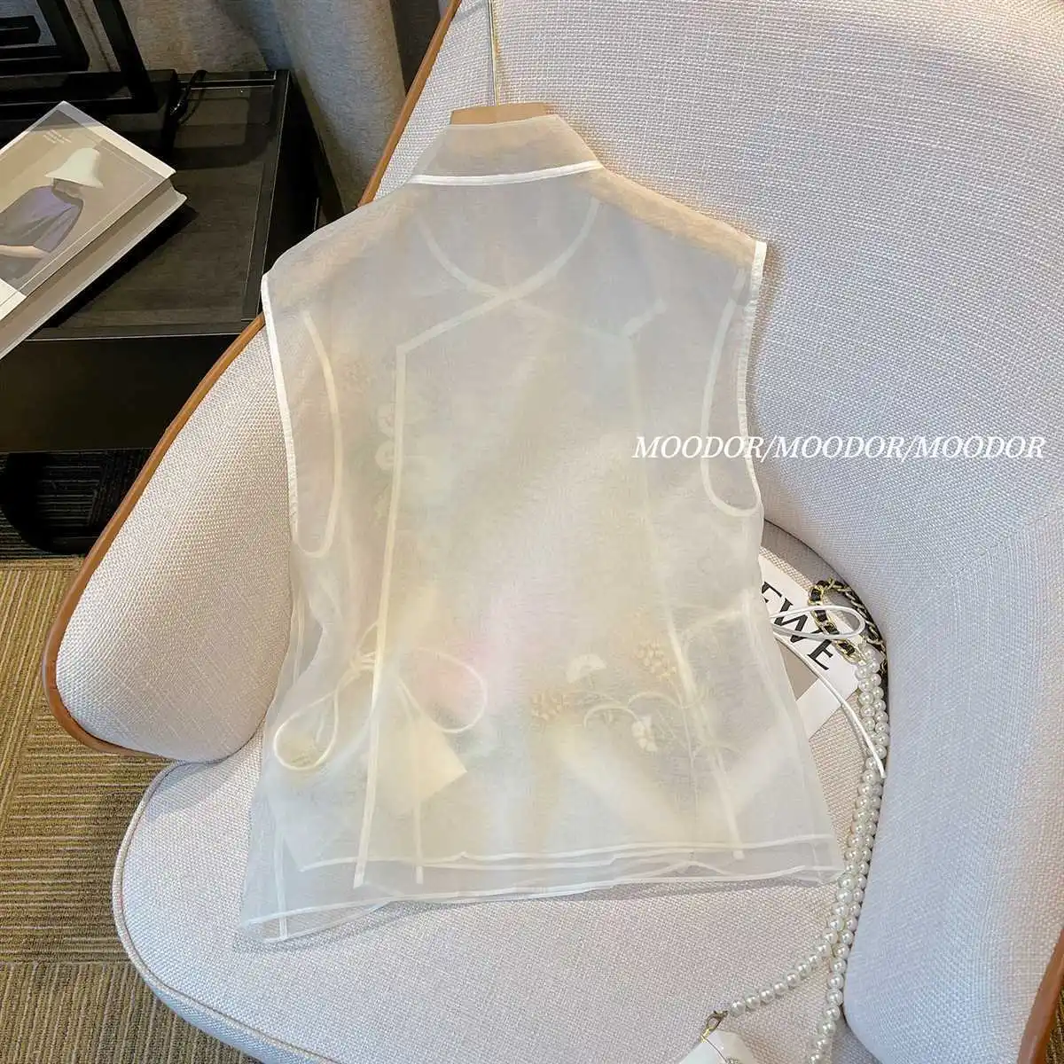 Women\'s Vest Vests for Women Women\'s Jackets Vest Female Summer new Chinese Embroidery High-end Fashion Light Luxury Vest