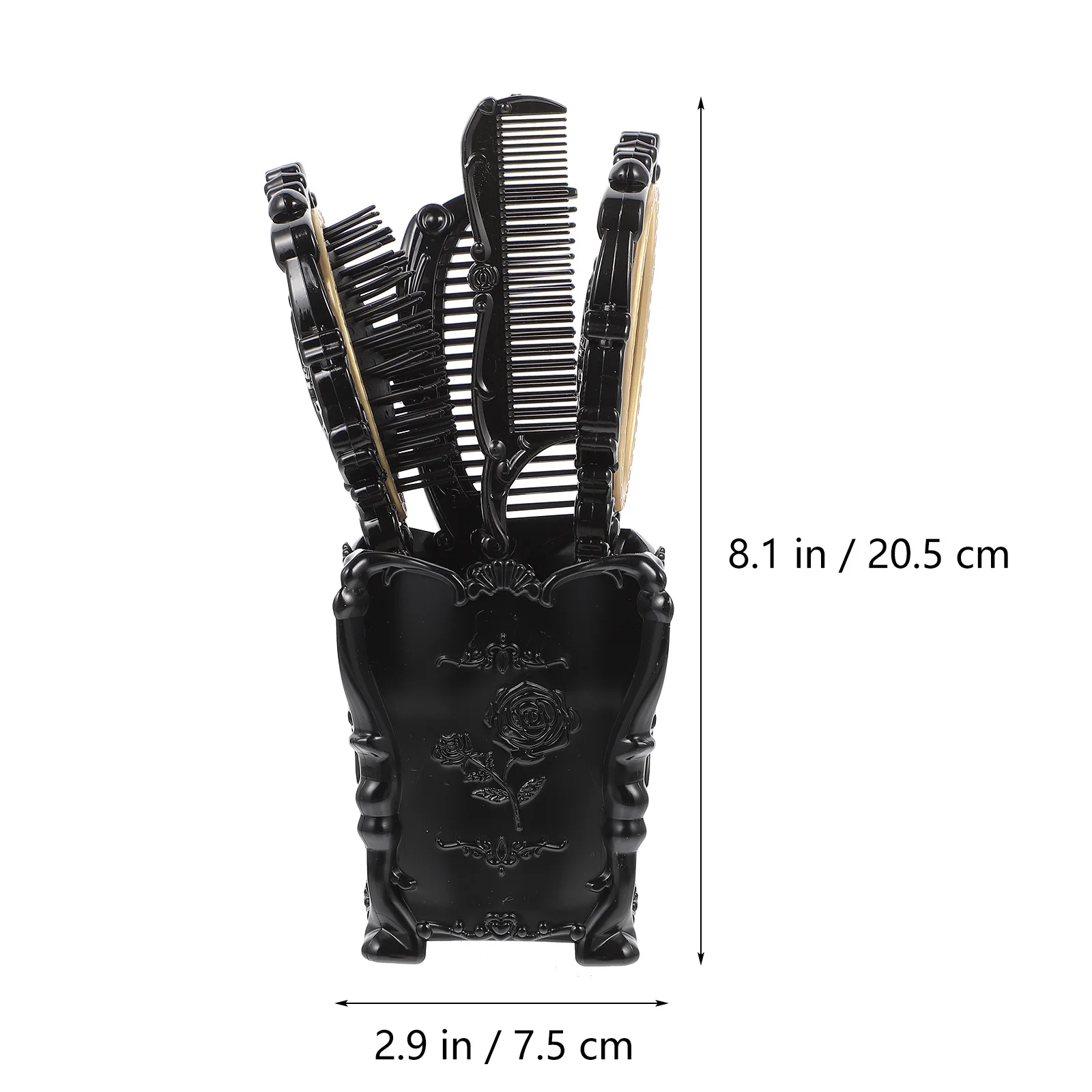 1 مجموعة مكافحة ساكنة وسادة هوائية مشط مرآة مجموعة وفك تشابك فروة الرأس تدليك فرشاة للصالون والاستخدام المنزلي الرطب الجاف العناية بالشعر تصفيف الشعر #3