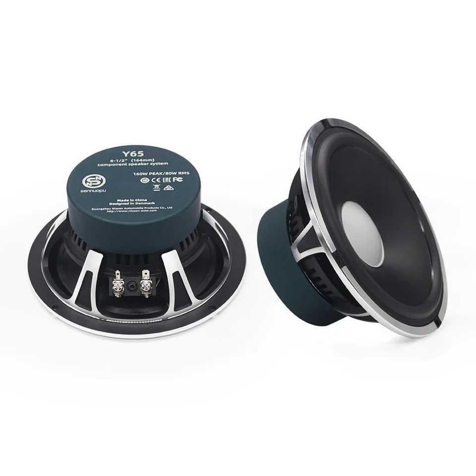 Sennuopu SK-8 Автомобильный аудио твитер 2-дюймовый громкоговоритель 6,5-дюймовый динамик Бас НЧ-динамик 3-полосный компонент Автомобильные колонки Алюминий 12 В CN; GUA