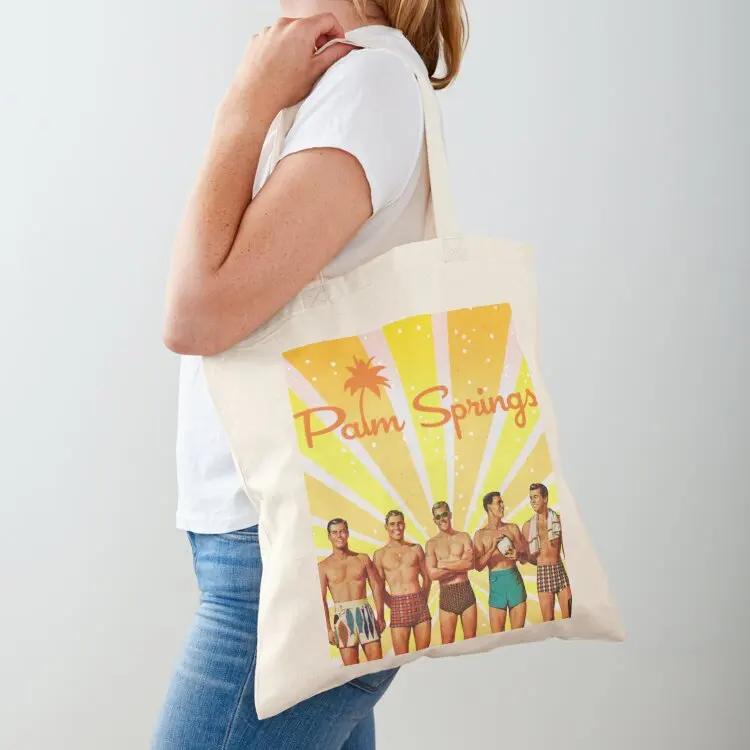 

Five Guys in Palm Springs - Vintage Style Tote Bag tote bags men Women's beach bags Women's bag