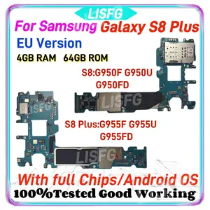 Bilashmart EU version Samsung Galaxy S8 Plus G955U G955F G955FD S8 G950U G950F G950FD Motherboard OK Main Logic Board 100%Tested Good
