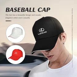 Fashion Car Baseball Cap Visor Sun Hat Unisex Adjustable Cotton For Lexus CT200h ES250 ES300h NX300h RX350 IS250 IS200 GS300