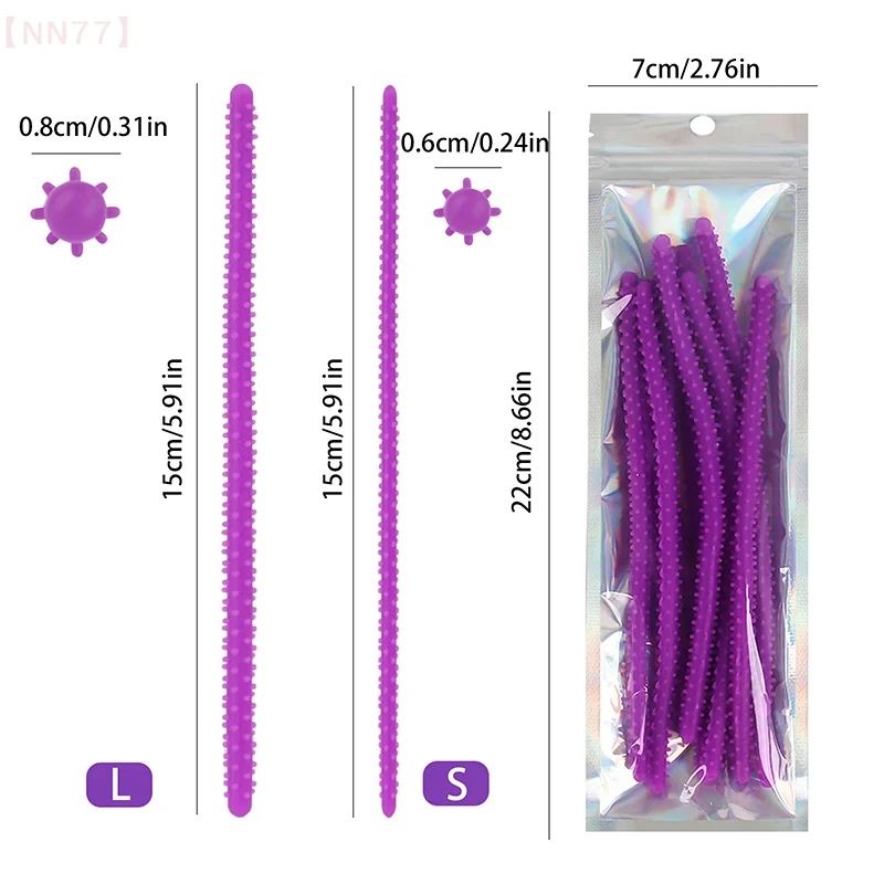 6/8mm Silicone Fireworks Bars Man Hair Dye And Perm Beauty Styling Tools No Heat Perming Rods Hair Curling Curling Hair Tools