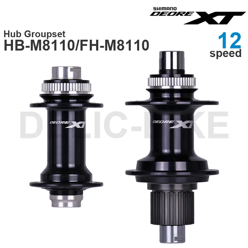 SHIMANO DEORE XT M8110 HUB  Front Hub HB-M8110 HB-M8110-B and Rear FREEHUB  FH-M8110 FH-M8110-B FH-M8110-BS E-THRU Axle12-speed