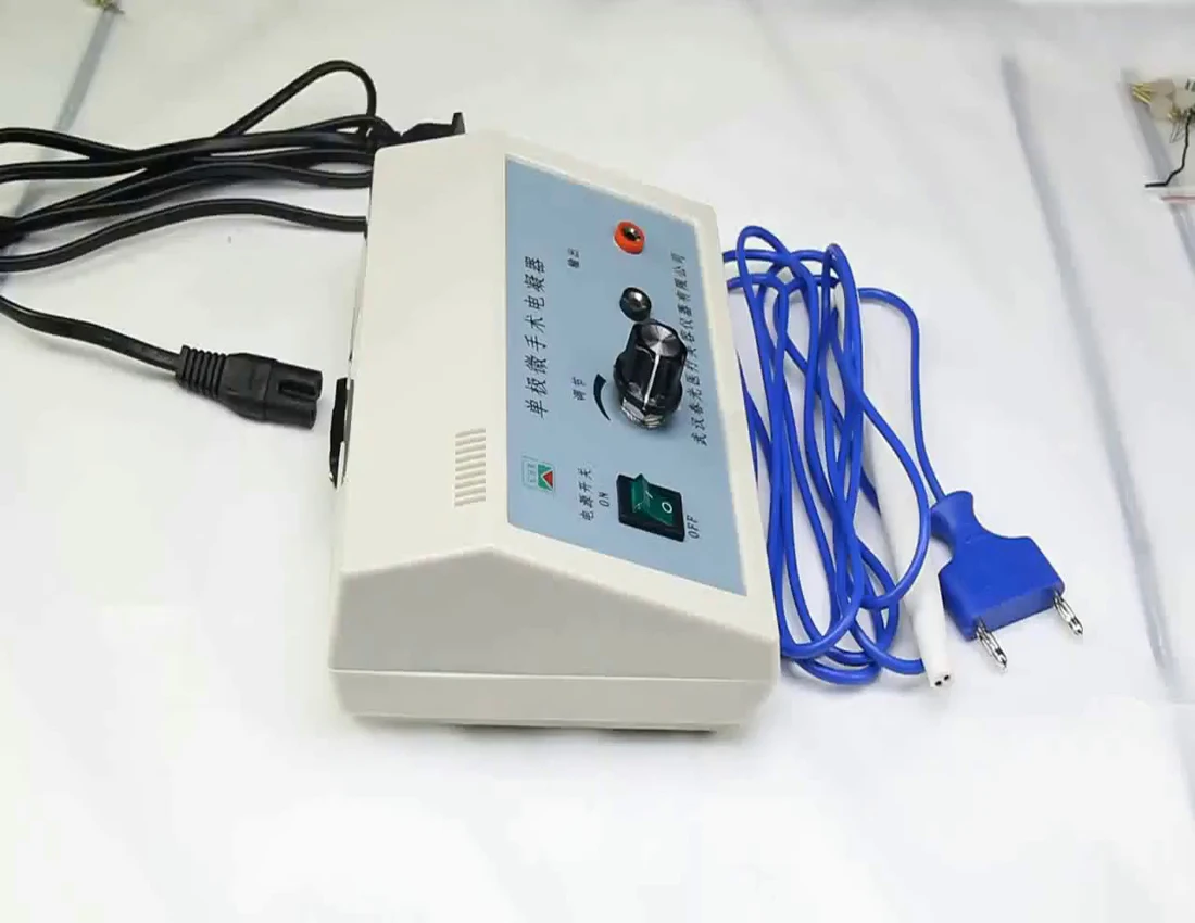 Настольный микроэлектрический коагулятор с пружинным светом, кровоостанавливающий инструмент для двойных век, электрическая ручка для прижигания, подключенная к электрическому коагулятору