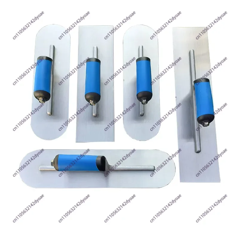 High Carbon Steel Finishing Trowel with Adjustable Screw Handle - Flat and Round Head Plastering Tool