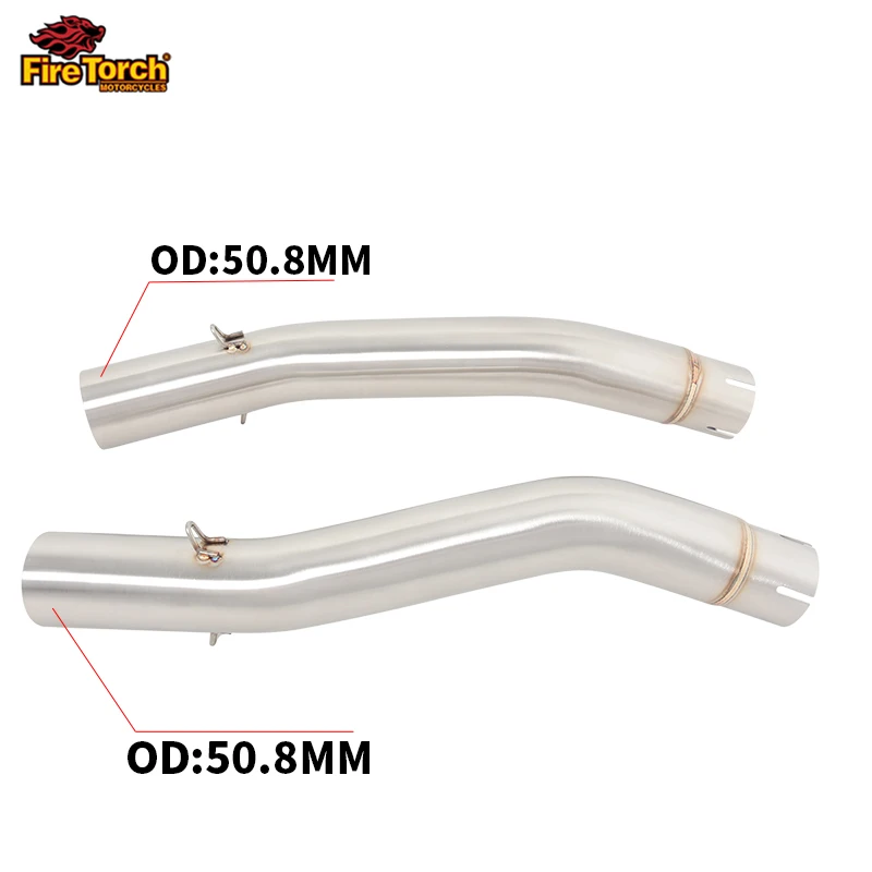 Slip For KAWASAKI Z1000 Z1000SX Ninja 1000 2003 2004 2005 2006 Motorcycle Exhaust Muffler Mid Pipe 50.8mm Escape Moto Modified