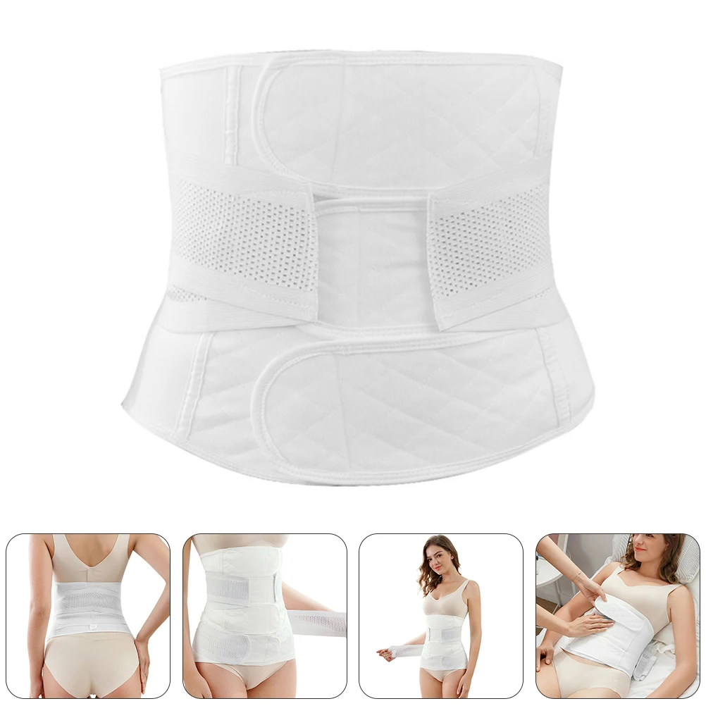

Postpartum Belly Band Girdle for Reducing Tummy after Birth Cotton Adjustable Women Body Shaper Corset Waist Trainer