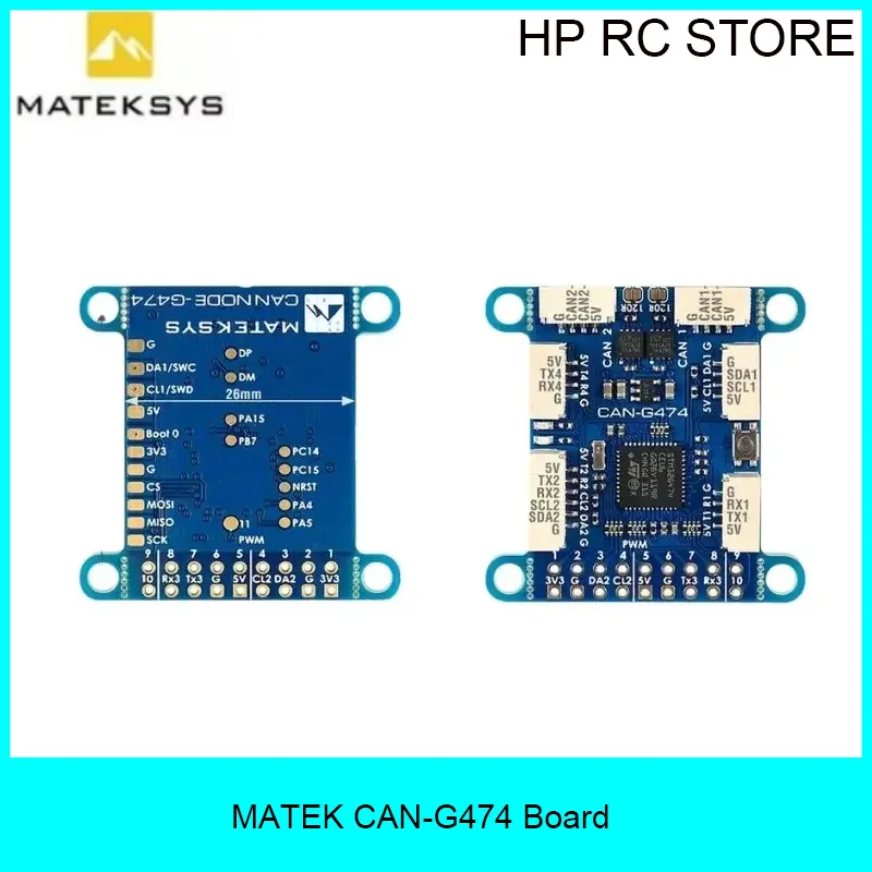 

Плата MATEK CAN-G474 с CAN-трансивером 5 Мбит/с и микроконтроллером STM32G474, CAN-узел AP_PERIPH для радиоуправляемых FPV дронов