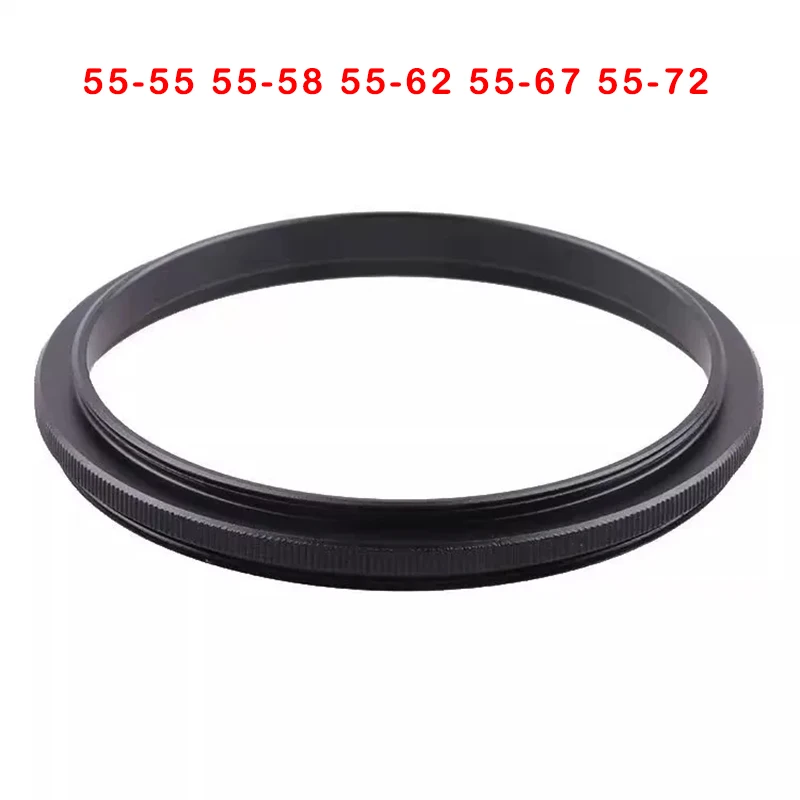 55mm Lens Adapter Ring Male to Male Screw Thread Adapter 55-55 55-58 55-62 55-67 55-72 Macro Photography Mount ring Adapter Ring
