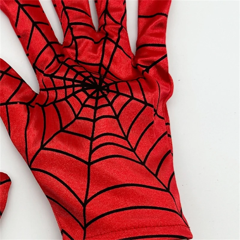 1 par aranhas homem luvas criança aranhas webs luvas halloween spidermans luvas dropship