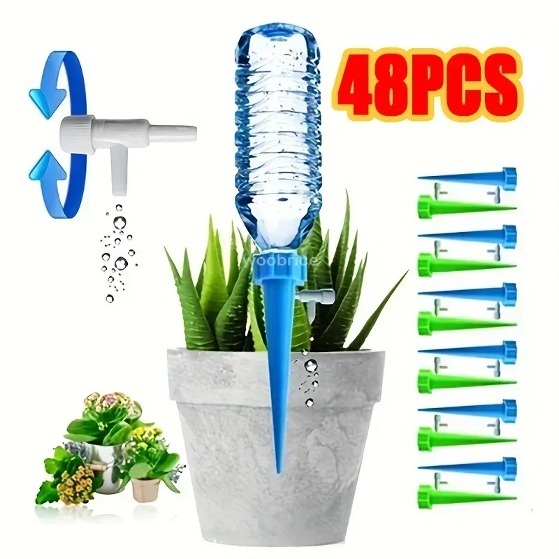 

Automatic Watering Drip Plants Irrigation Drip Droppers Garden Watering System Plant Self Watering Kits Insert Devices