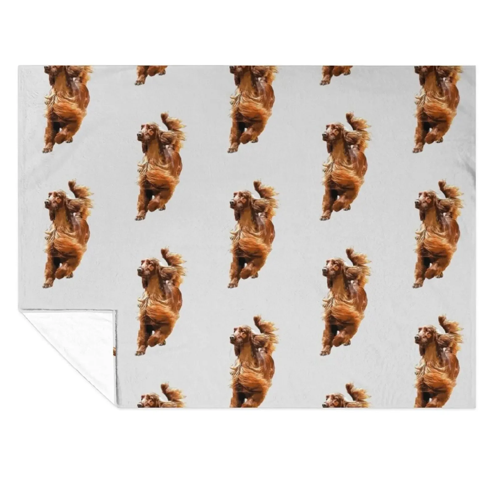 

Irish Setter - Glamorous Dog! Throw Blanket valentine gift ideas Bed Large cosplay anime Blankets