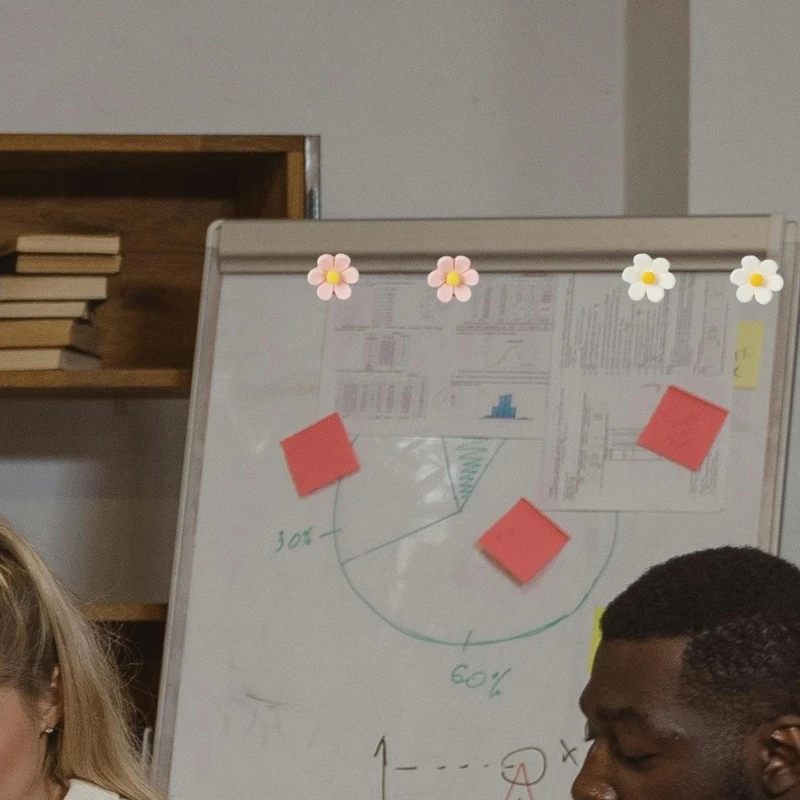 20/30 Chiếc Hoa Đẩy Chân Nút Chai Bảng Thông Báo Trang Trí Ngón Tay Cái Đinh Bản Đồ Chân Để Hiển Thị Hình Ảnh Note Ghi Nhớ Tập