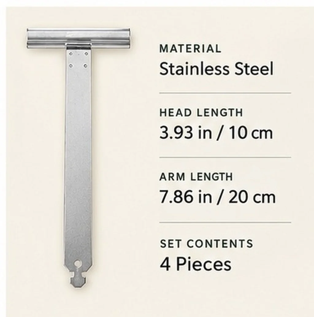 4Pcs Stainless Steel Roller Blind Spring Hanging Piece for Adjustable Lifting Speed External Sunshade Light Blocking Privacy