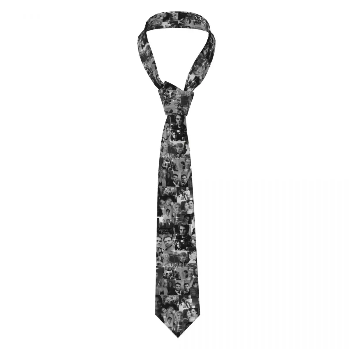 

Пользовательские официальные галстуки «Дневники вампира» Мужской шелковый галстук для вечеринки Gravatas