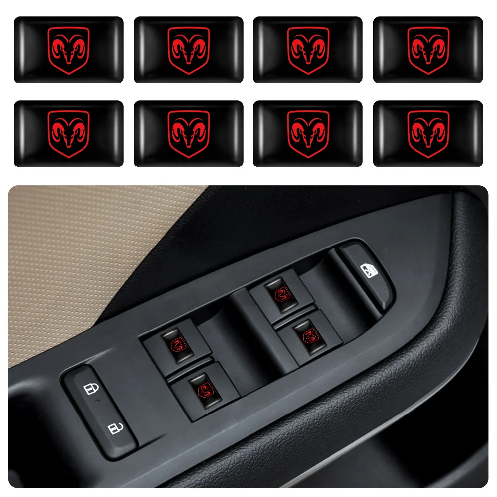 Adesivo epóxi para emblema de carro, decoração decorativa para Dodge Durango Caliber Dakota Neon SXT Nitro Avenger Dart SRT, 5/10/20 peças