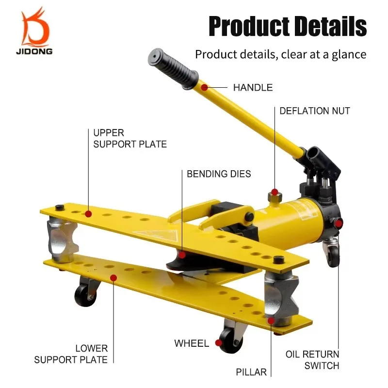 

SWG-3 Manual Hydraulic Pipe Bender 3 Inch Industrial Grade Integral Tool For Convenient Seamless Steel Welded & Metal Piping