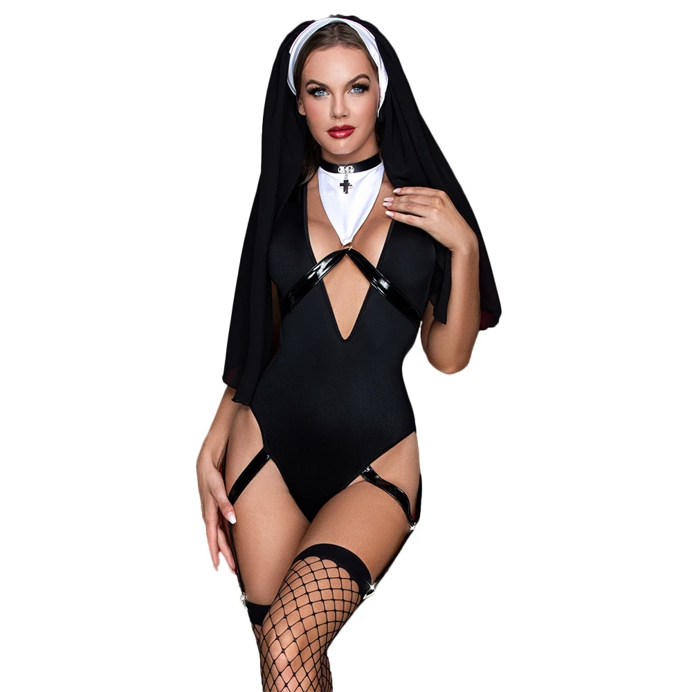 Biancheria intima sexy gioco di ruolo costume da suora costume performance di danza biancheria intima sexy uniforme sexyL144