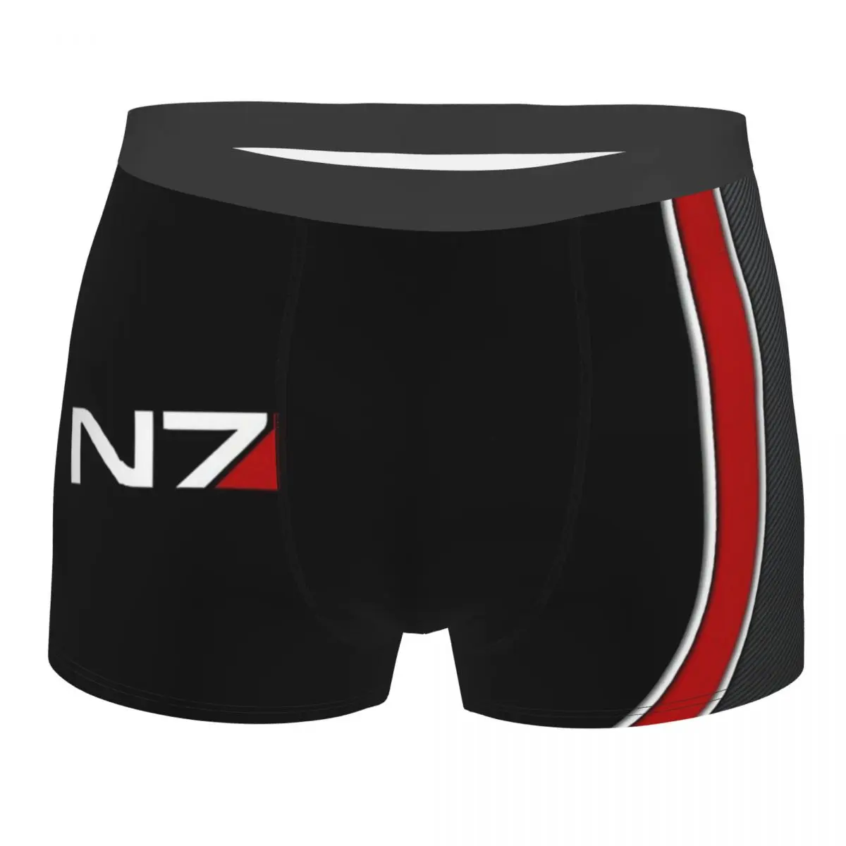 N7 Mass Effect Emblem Underpants Homme Panties Men's Underwear Sexy Shorts Boxer Briefs