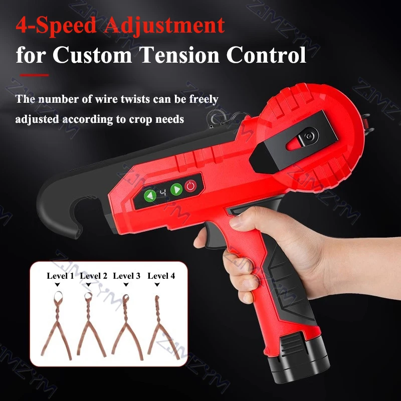 16.8V Garden Tools Electric Tying Binding Machine Lithium-Ion Branch Tying Machine Lightweight Vine Tying Tool for Plants
