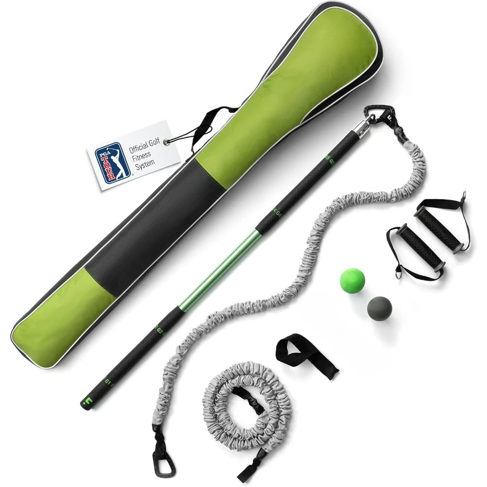 

Golf Swing Trainer Aid as seen in Netflix - Full Swing | Premium Golf Training Equipment to improve Swing Posture.