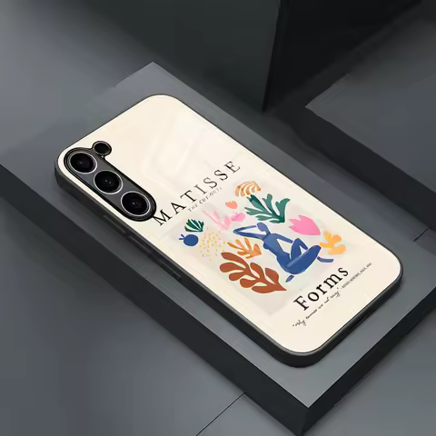 Henri Matisse cat flowers Art Phone Case for S24 Ultra Samsung S23 Fe S22 S20 S21 Plus Galaxy A54 34 A24 A53 Note 20 Glass Cover