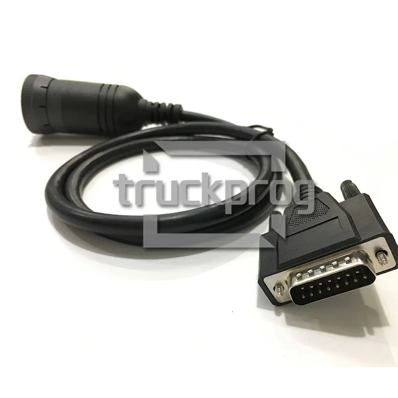 TruckProg Diagnostic Cable 9pin and USB Connector for JCB Electronic Service Tool Diagnostic Interface