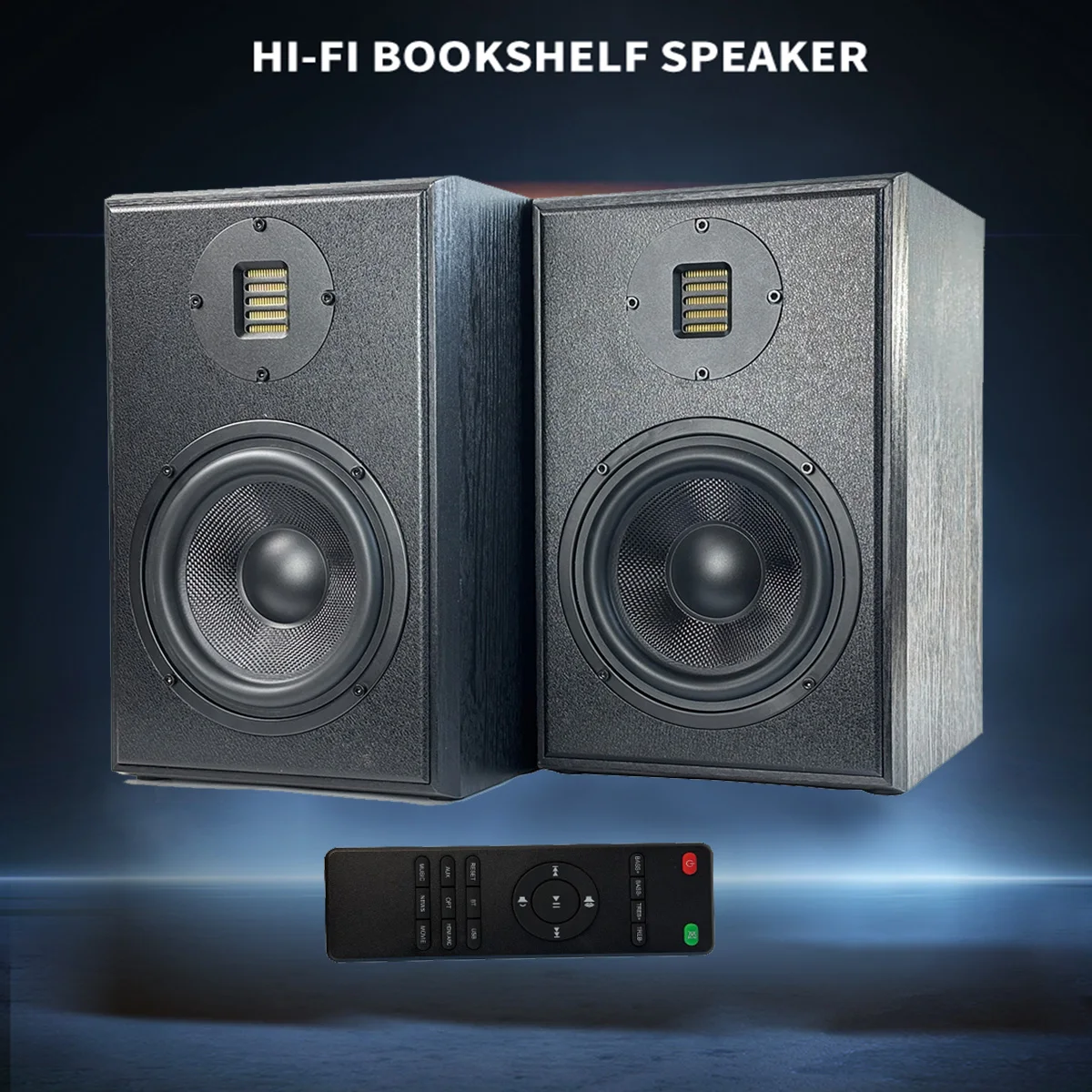 

Активная полочная Hi-Fi колонка 6.5 дюймов / USB / Пульт ДУ / 2.0-канальный усилитель объемного звука для домашнего кинотеатра