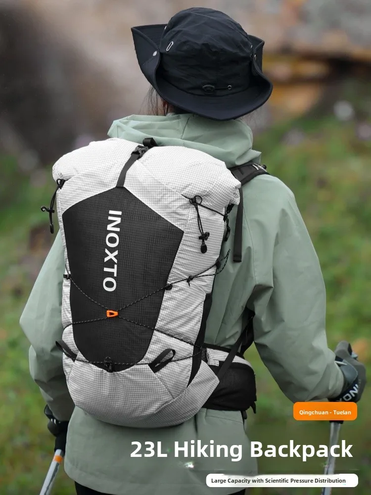 Inoxto Outdoor Hiking Backpack Large Capacity Water Bottle Bag Lightweight Mountain Climbing Bag Unisex Soft Sports Bag view 2