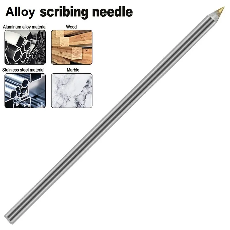 Alloy Scribe Pen Carbide Scribing Pen Metal Glass Tile Cutting Marker Pencil Metalworking Woodworking Hand Tools