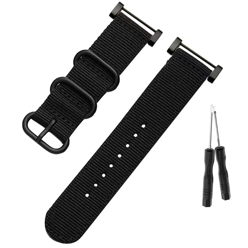

Watch accessories Men and women strap Compatible for 24mm SUUNTO CORE Outdoor waterproof nylon sport watch band connector