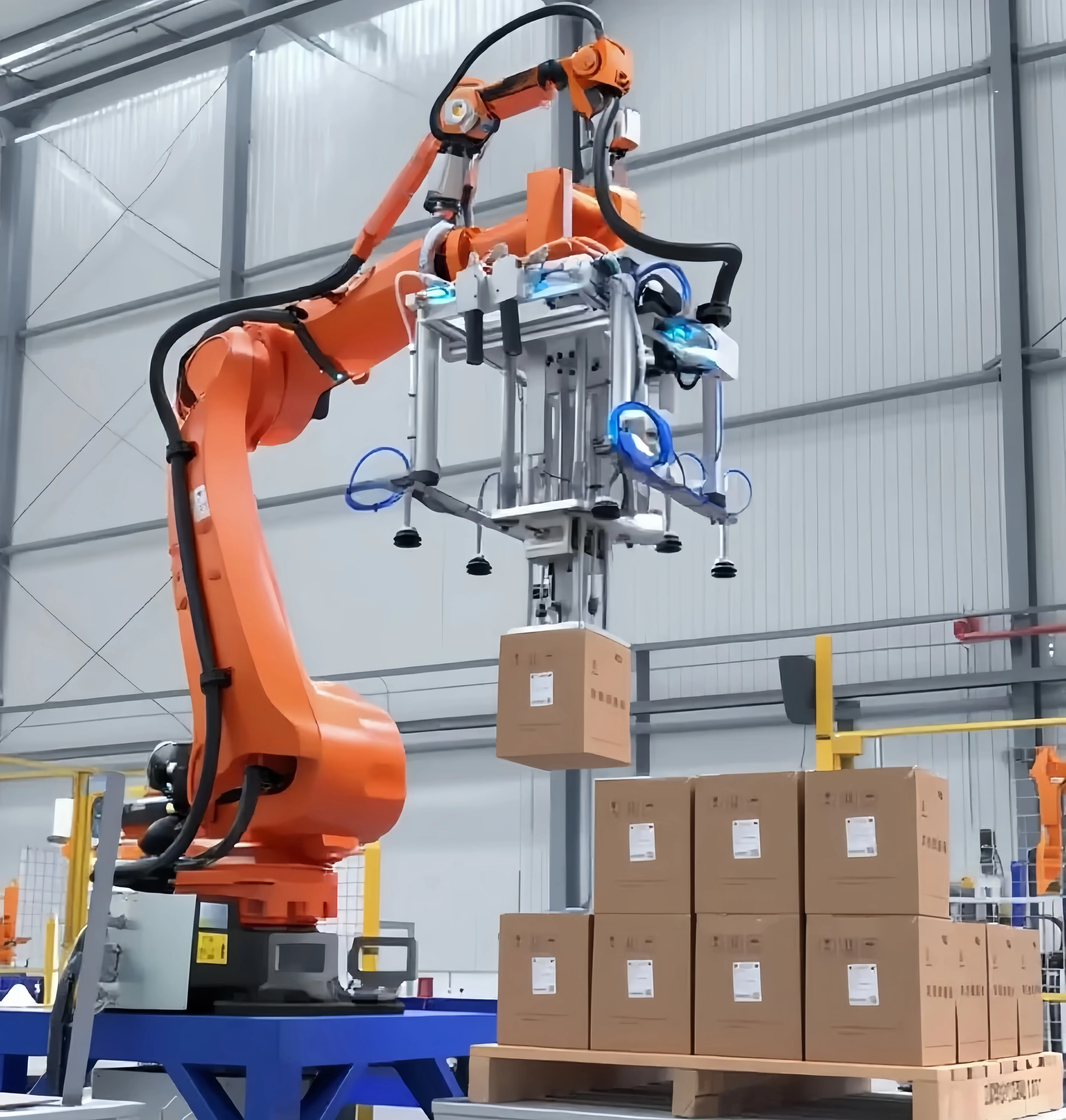 6 Axis Industrial Collaborative Robot Palletizer 20kg Payload Automatic Stacking Machine for Carton Box Bags Packaging Line