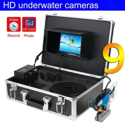 SY801A Night-vision LEDS IP68 Full Waterproof Lake/ocean/sea Fishing Camera with 9inch TFT Color Screen Support Recording Video